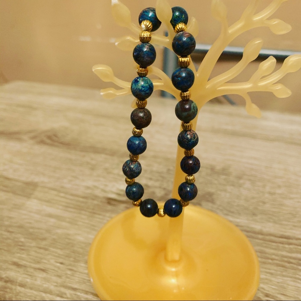 Blue Crazy Agate Bracelet